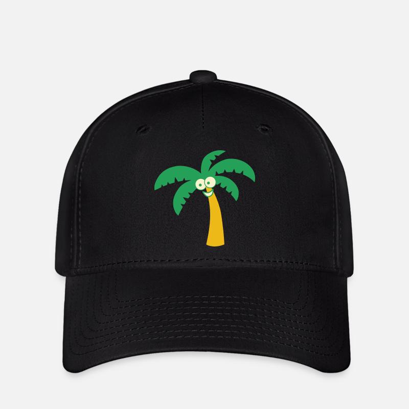 Palme - Flexfit Cap - Schwarz