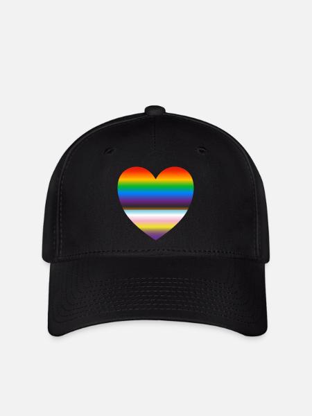 Inklusives Pride-Herz - Flexfit Cap - Schwarz