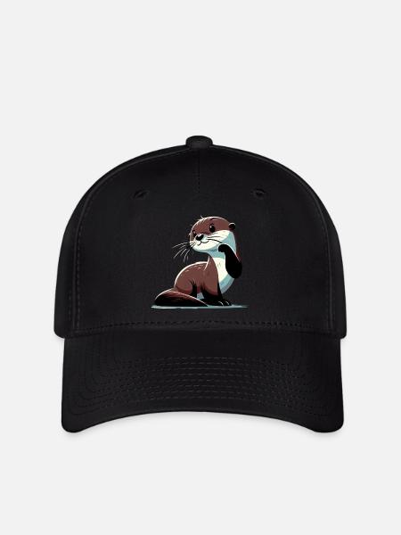 Otter - Flexfit Cap - Schwarz