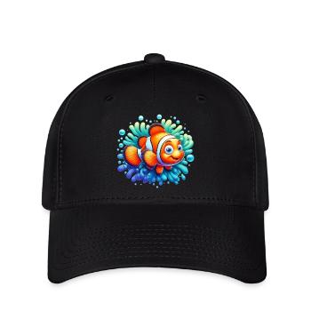 Clownfisch - Flexfit Cap - Schwarz - Vorne