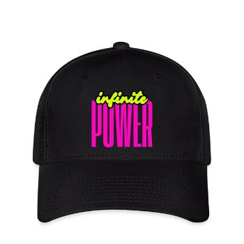 Unendliche Power - Flexfit Cap - Schwarz - Vorne