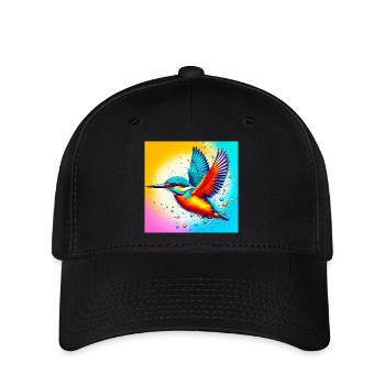 Eisvogel - Flexfit Cap - Schwarz - Vorne