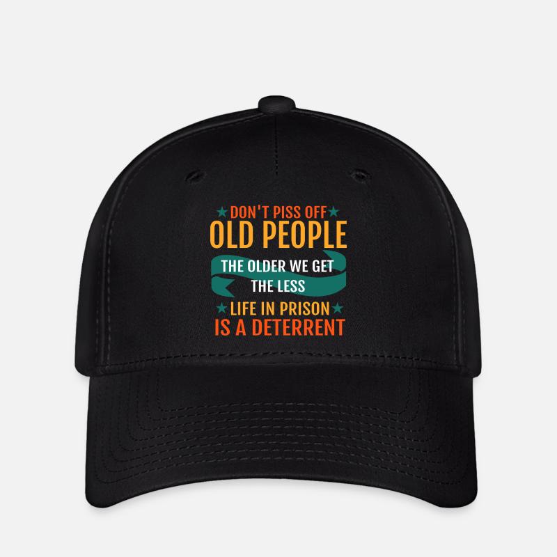 Funny Old People  - Casquette Flexfit - noir
