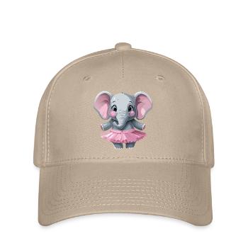 Elefant_im_Tuettue2 - Casquette Flexfit - kaki - Devant