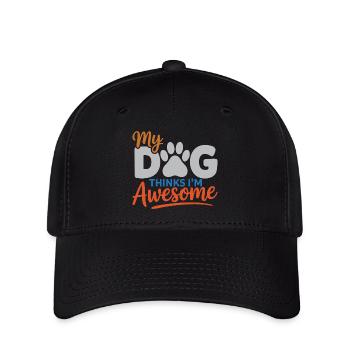 My Dog Thinks I'm Awesome - Flexfit Cap - black - Front