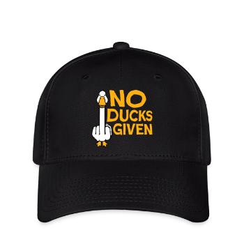 Gans No Ducks Given Mittelfinger Freche Ente Cool - Flexfit Cap - Schwarz - Vorne