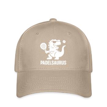 Padel amusant | Padelsaurus - Casquette Flexfit - kaki - Devant