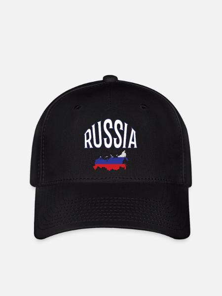 Russia - Flexfit Cap - Schwarz