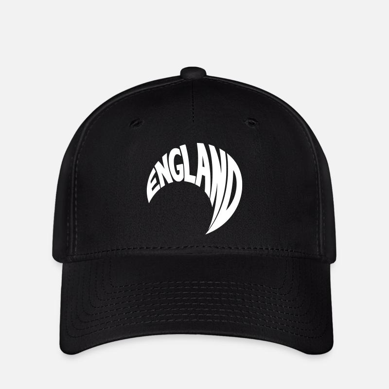 England Circle Lettering - Flexfit Cap - black