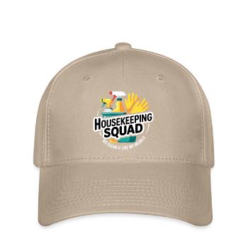 Lustiges Putzen Design - Flexfit Cap - Khaki - Vorne