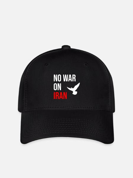 No War On Iran - Flexfit Cap - Schwarz