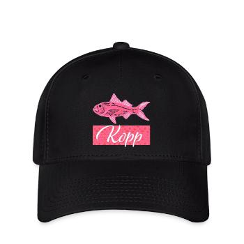 Fischkopp, Nordsee, Ostsee, Hamburg, Kiel, Meer - Flexfit Cap - Schwarz - Vorne