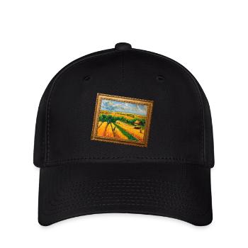 Goldene Felder - Flexfit Cap - Schwarz - Vorne