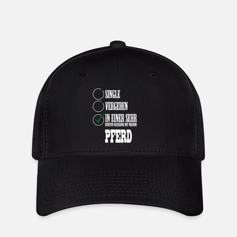 In einer Beziehung mit meinem Pferd - Flexfit Cap - Schwarz