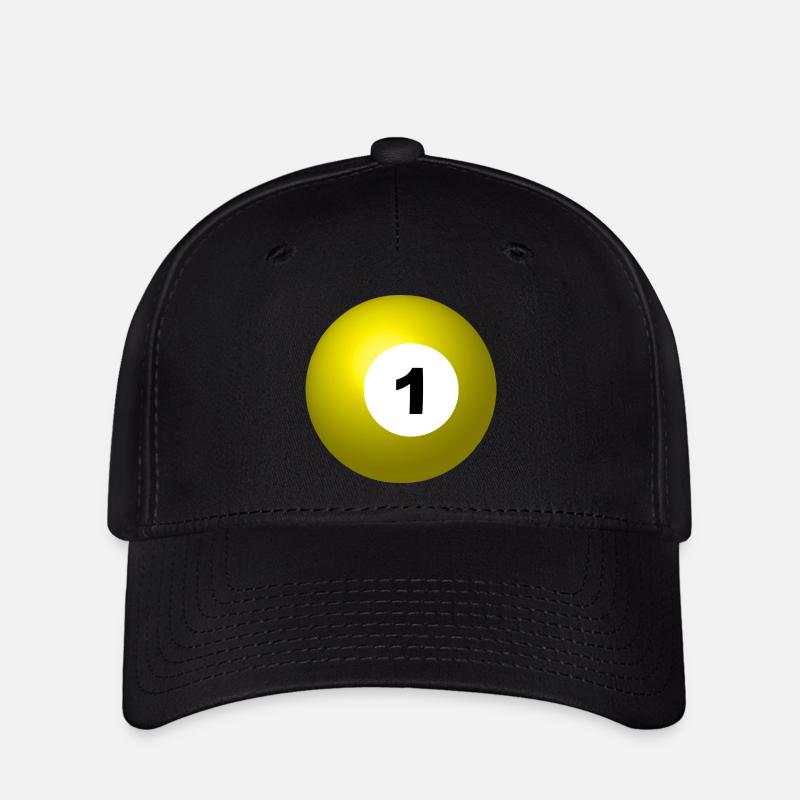 piscine billards billard queue de billard balle sport35 - Casquette Flexfit - noir