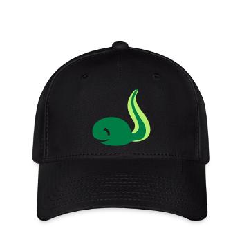 Frosch Kaulquappe - Flexfit Cap - Schwarz - Vorne