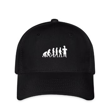 Koch evolution cuisine küche geschenk küchenchef - Flexfit Cap - Schwarz - Vorne