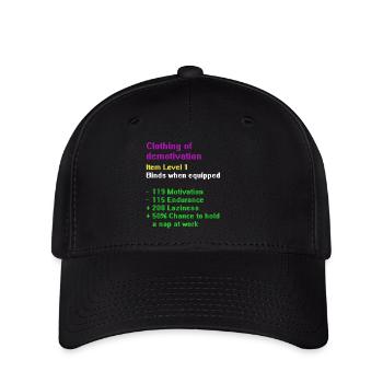 Clothing of demotivation - Flexfit Cap - Schwarz - Vorne