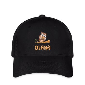 Owl Diana - Flexfit Cap - black - Front