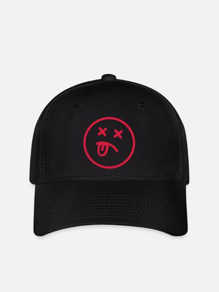 Smiley - SMILE - Flexfit Cap - Schwarz