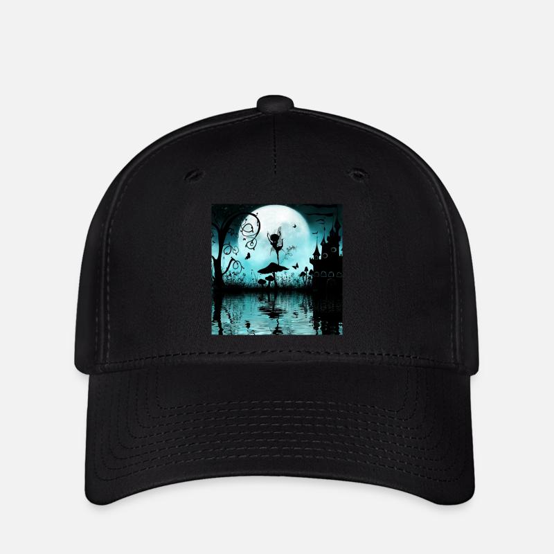 Danser la nuit, jolie fée. - Casquette Flexfit - noir