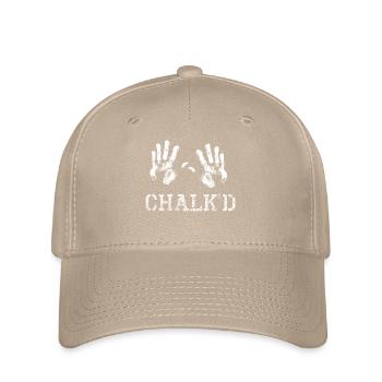 Chalk Klettern Boulder Bergsteigen Spruch Lustig - Flexfit Cap - Khaki - Vorne