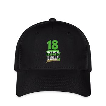 18ème anniversaire Dix-huit ans Printemps - Casquette Flexfit - noir - Devant