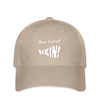 Avant de demander NON - Casquette Flexfit - kaki - Devant