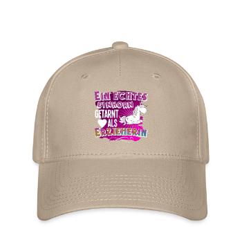 éducateur - Casquette Flexfit - kaki - Devant