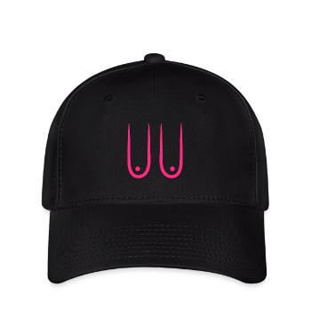 Hängende Brüste - Flexfit Cap - Schwarz - Vorne