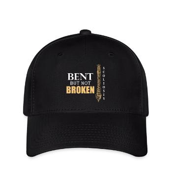 Scoliosis spine back illness gift - Flexfit Cap - black - Front