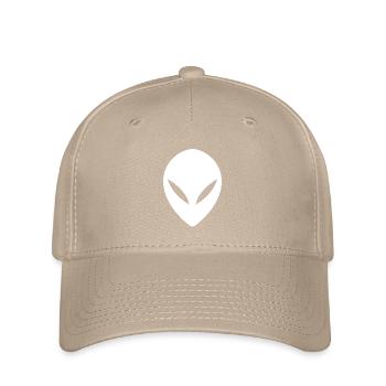 Tête extraterrestre ovni - Casquette Flexfit - kaki - Devant