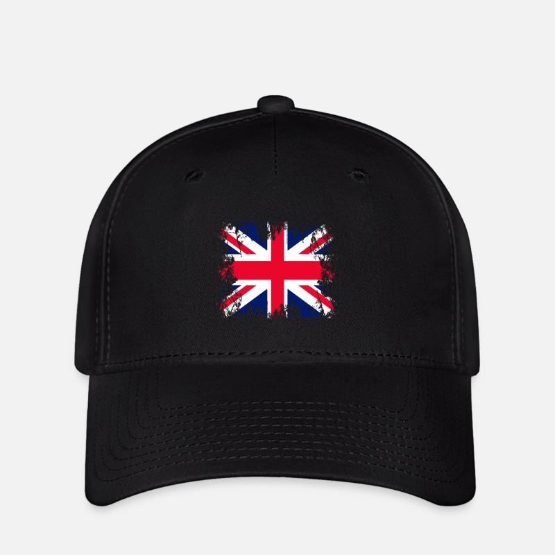 Angleterre Angleterre - Casquette Flexfit - noir