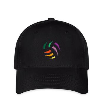 Volleyball Ball Ballsport Sport Beach Mannschaft - Flexfit Cap - Schwarz - Vorne
