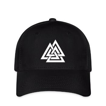 Valknut Wikinger - Flexfit Cap - Schwarz - Vorne