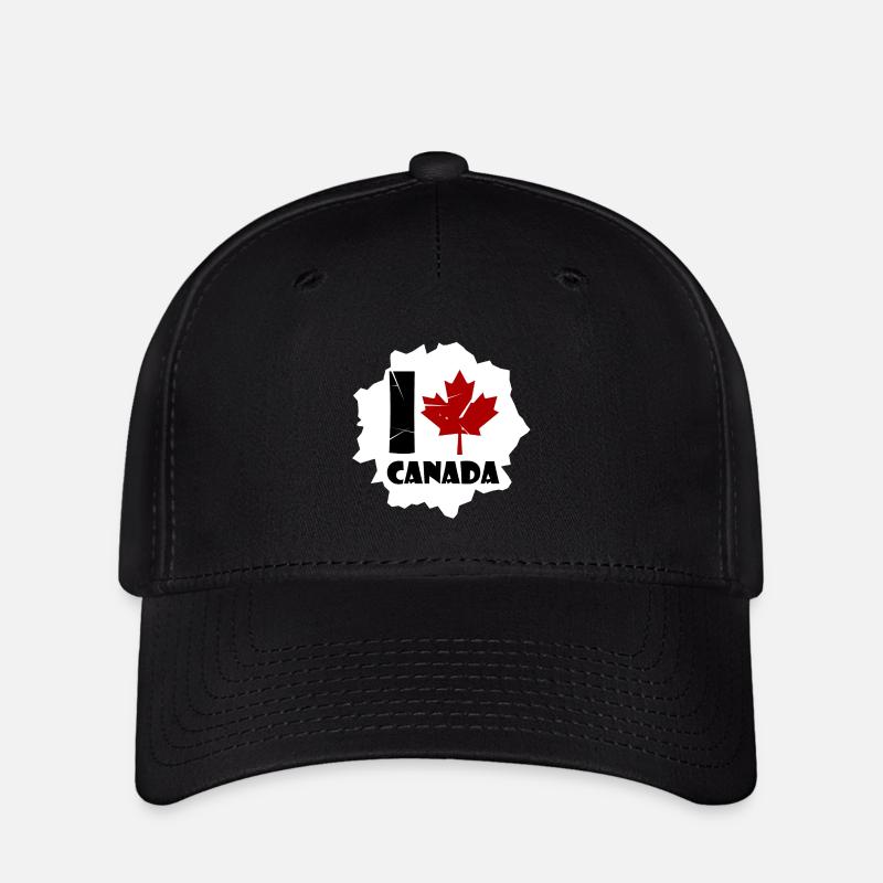 Kanada - Flexfit Cap - Schwarz