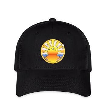 LSD California Orange Sonnenschein - Flexfit Cap - Schwarz - Vorne