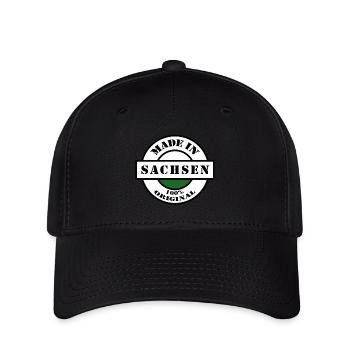 MADE IN SACHSEN Dresden Leipzig Naissance Cadeau - Casquette Flexfit - noir - Devant