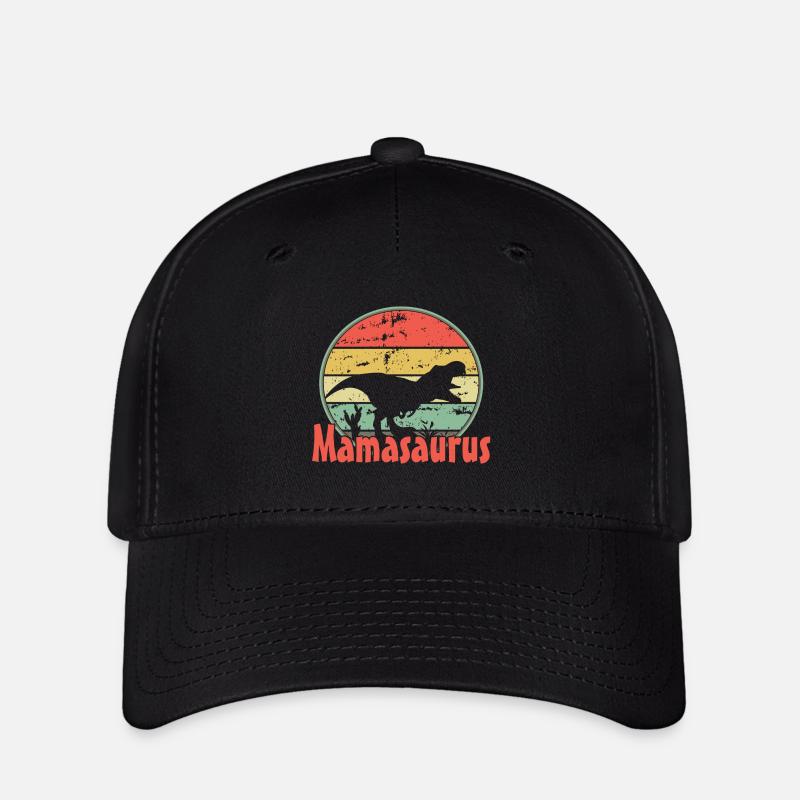 Mama Mamasaurus - Casquette Flexfit - noir