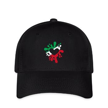 Iran symbole drapeau tache de couleurs cadeau - Casquette Flexfit - noir - Devant
