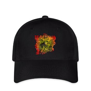 Cat colorful - Flexfit Cap - black - Front