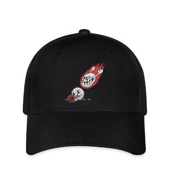 Boules volantes pour les joueurs de boules Bouler - Casquette Flexfit - noir - Devant