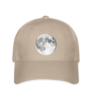 Mond Mondlandung | Vollmond Werwolf - Flexfit Cap - Khaki - Vorne