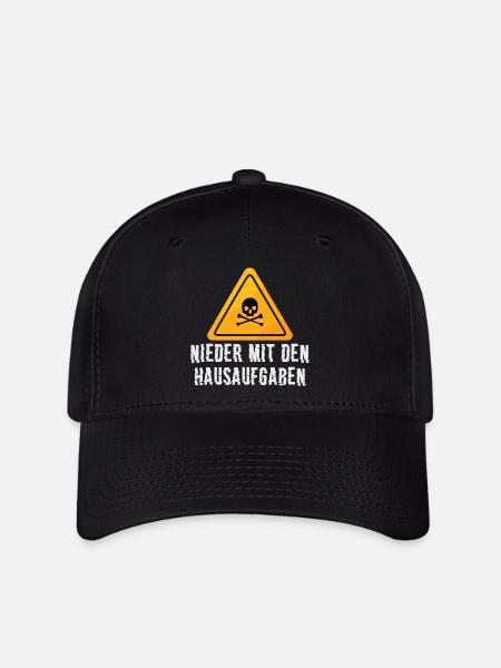 Nieder mit den Hausaufgaben - Flexfit Cap - Schwarz