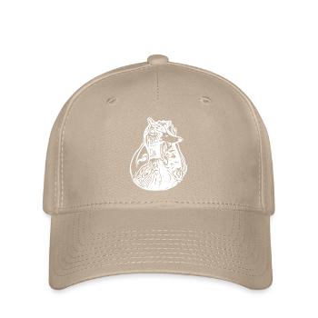 Vintage Ente - knuddeliger Erpel knuffiger Vogel - Flexfit Cap - Khaki - Vorne