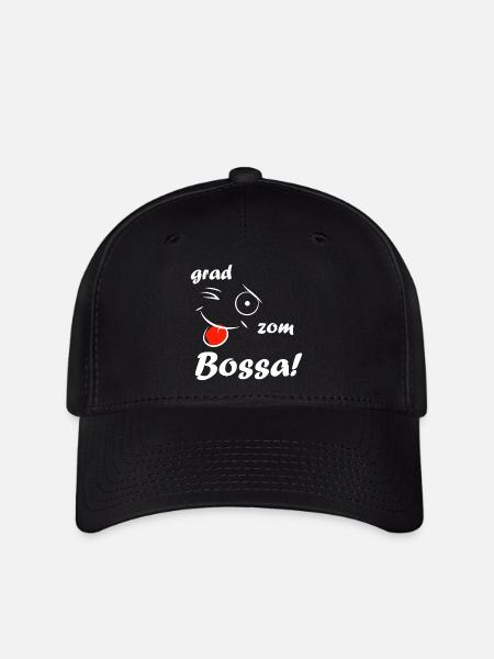 Grad zom Bossa! - white - Flexfit Cap - Schwarz
