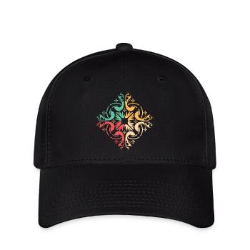 Motif Lisbonne Symbole Illustration Couleurs Graphique - Casquette Flexfit - noir - Devant