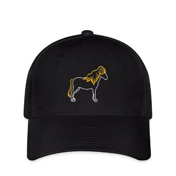 Chevaux Etalon islandais Arabe Chevaux islandais - Casquette Flexfit - noir - Devant