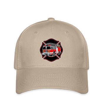 Retter Feuerwehrauto Feuerwehr Berufsfeuerwehr - Flexfit Cap - Khaki - Vorne