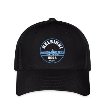 Helsinki Finland Skyline Badge - Flexfit Cap - black - Front